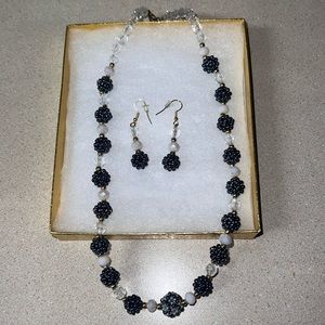 Handmade Necklace And Earrings Set In Gift Box